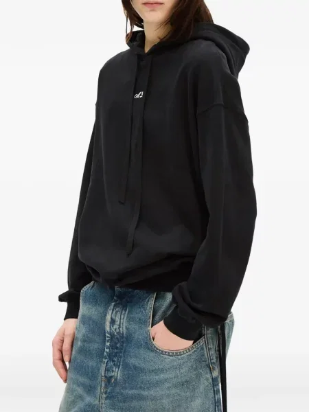 Hanorac cu glugă Ann Demeulemeester negru