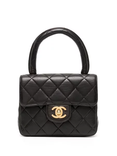 Klasická mini kabelka Chanel Pre-owned černá