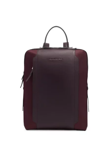 Rucsac Piquadro din piele roșu