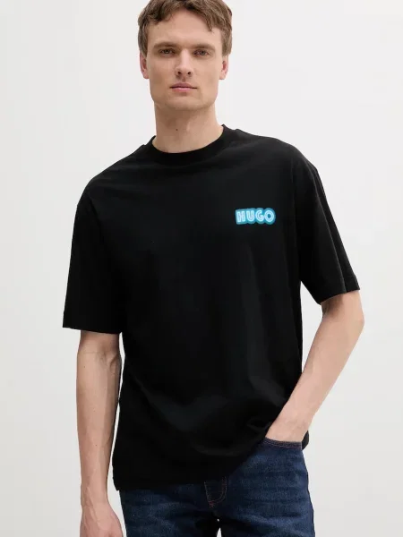 HUGO T-Shirt Duwood czarny