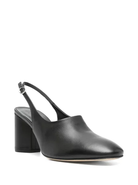 Pantofi cu toc Aeyde din piele slingback negru