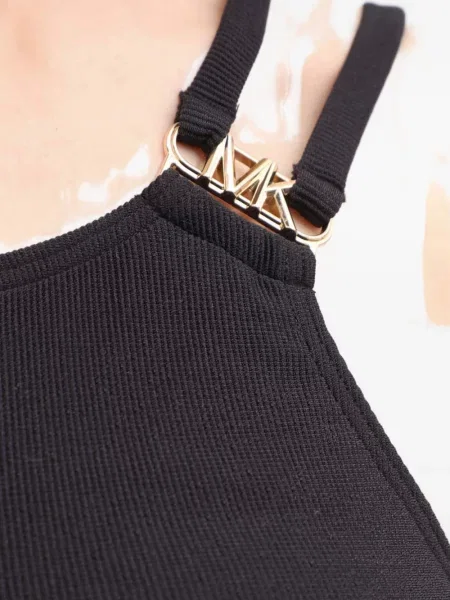 Top Michael Michael Kors de catifea negru