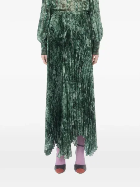 Lung fustă Valentino Garavani verde