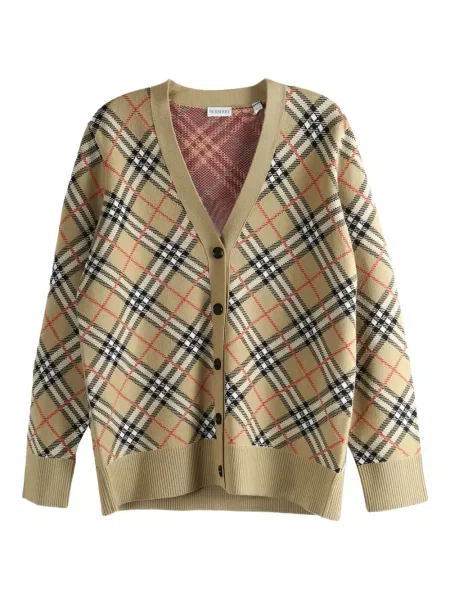 Cardigan Burberry în carouri