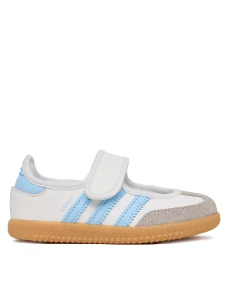 ADIDAS ORIGINALS Baleríny Samba nebesky modrá / farby bahna biela