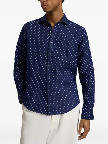 Șosete Polo Ralph Lauren cu broderie în carouri de flanelă verde
