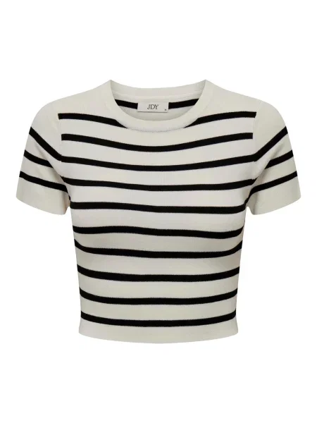 JDY Pulover CIRKELINE negru alb