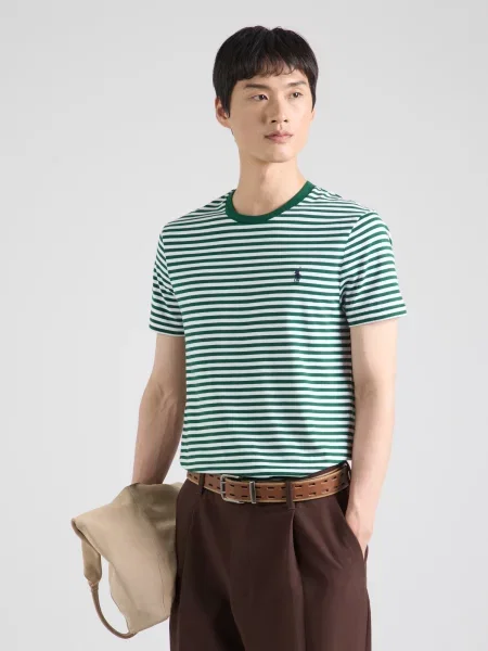 Polo Ralph Lauren Tričko zelená biela