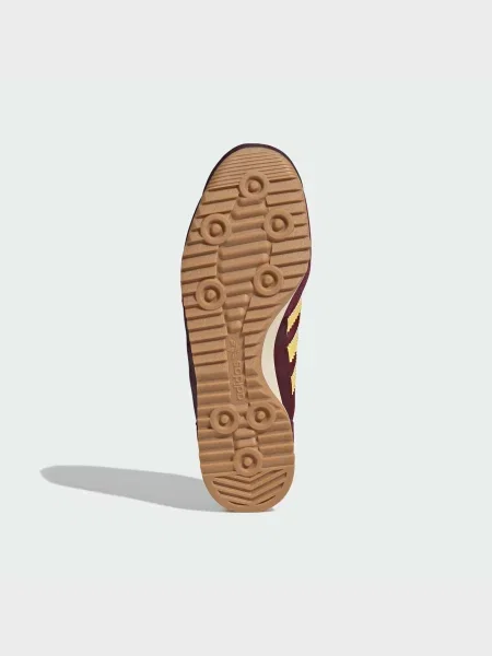 Кожаные кроссовки Adidas бордовые