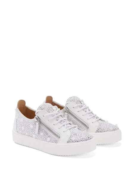Sneakerși Giuseppe Zanotti cu tepi alb