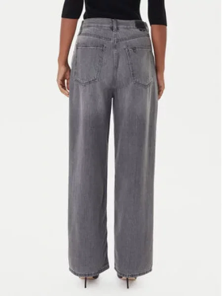 Liu Jo Jeans hlače Baggy Fit siva