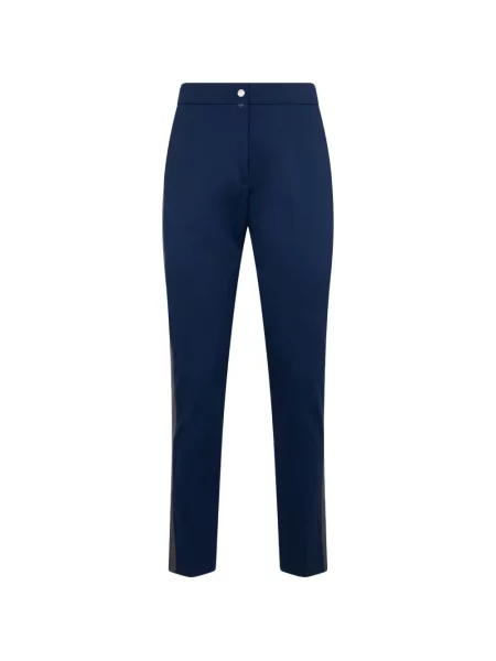 Pantaloni Moorer cu dungi albastru