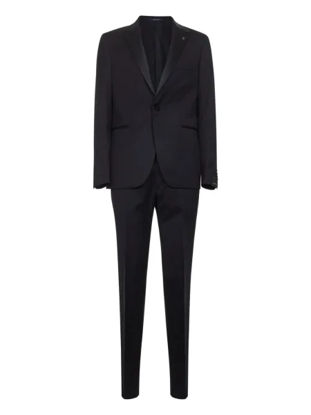 Costum Tagliatore din satin de costum albastru