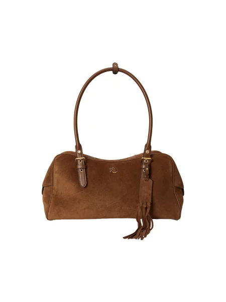 Lauren Ralph Lauren kabelka typu shopper dámska semišová hnedá