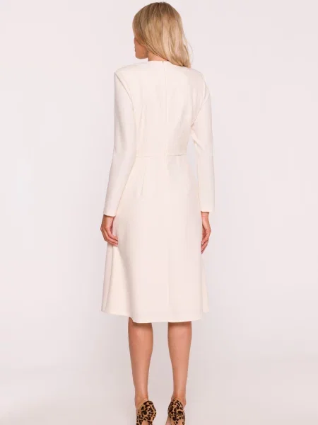 Lung rochie Stylove cu mâneci lungi în linie A
