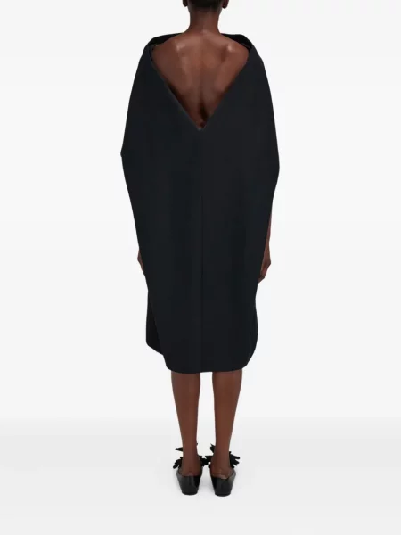 Rochie midi Ferragamo până la genunchi de costum negru