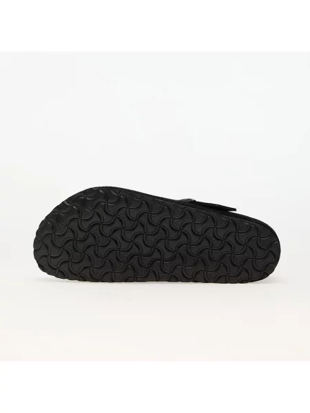 Semišové tenisky Birkenstock na plochém podpatku černé