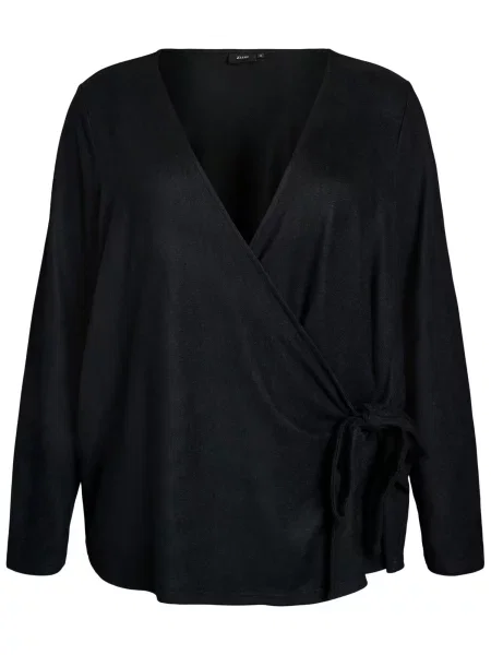 Zizzi Bluză LUCIA' negru