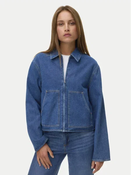 Vero Moda Τζιν μπουφάν Aura μπλε