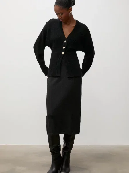 Answear.LAB cardigan pentru femei cu lână negru