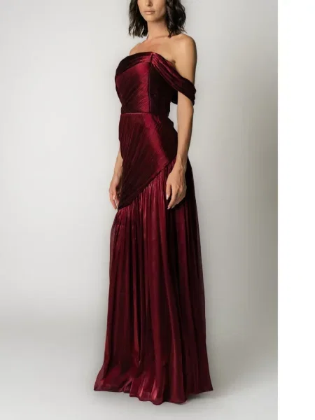 Rochie maxi Miau By Clara Rotescu roșu