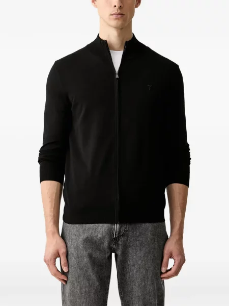 Cardigan Trussardi cu broderie negru