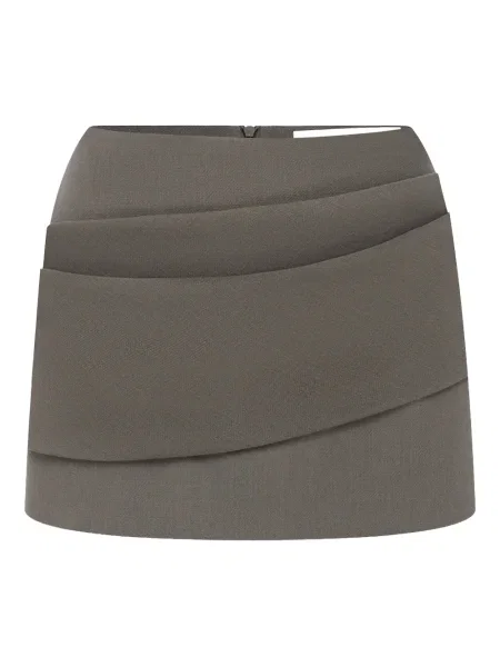 Mała mały spódnica mini Alex Perry asymetryczna szara