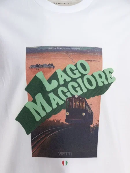 Tricou Vietti Merchandise cu decolteu rotund alb