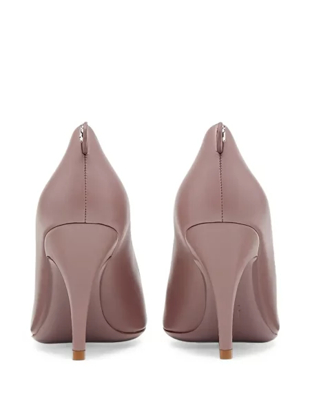 Pantofi cu toc Ferragamo din piele roz