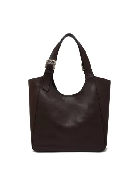 Shopperka Furla skórzana brązowa