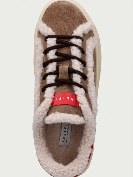 Inuikii Lila Shearling Lace Up кросівки замшеві