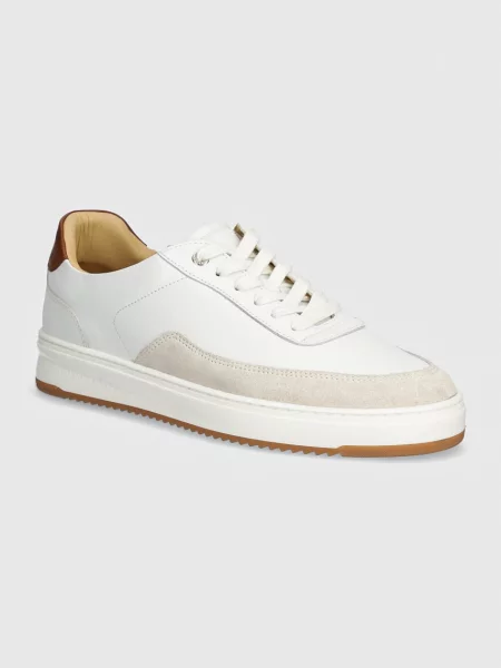 Кожени маратонки Filling Pieces Mondo Squash Tag бяло