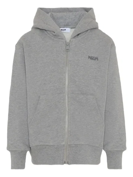 Bluza z kapturem dziecięca Msgm szara