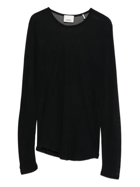 Top Isabel Marant transparente lung negru