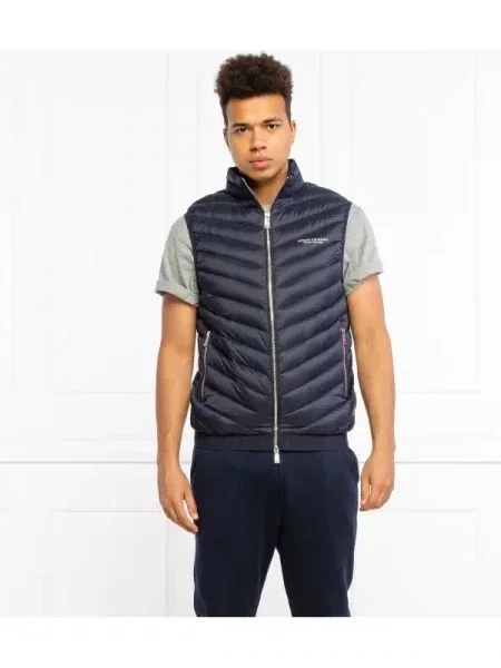 Armani Exchange Steppelt szteppelt mellény kék