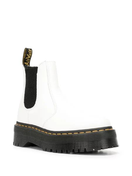 Botine Dr. Martens alb
