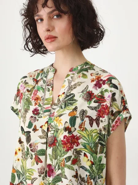 Блуза Medicine с десен бежово