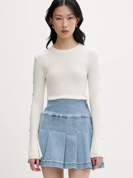 From Future sweter wełniany beżowy