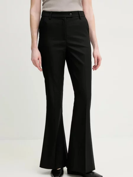 Gestuz pantaloni femei mulata high waist negru