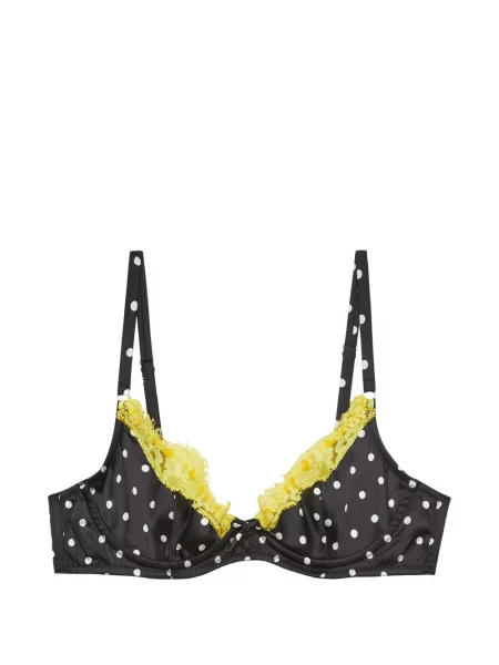 Sutien Fleur Du Mal cu buline din dantelă negru