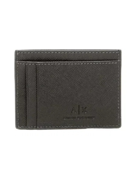 Portfel Armani Exchange skórzany szary