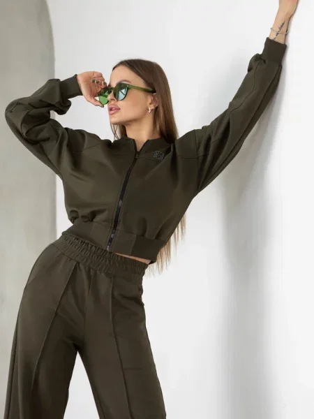 Бомбер зелений