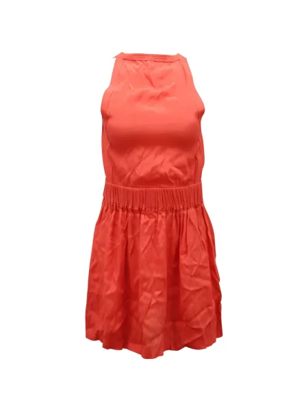 Rochie mini Iro cu gât halter de costum portocaliu