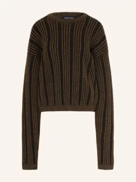 Black Palms Svetry Novie khaki černá