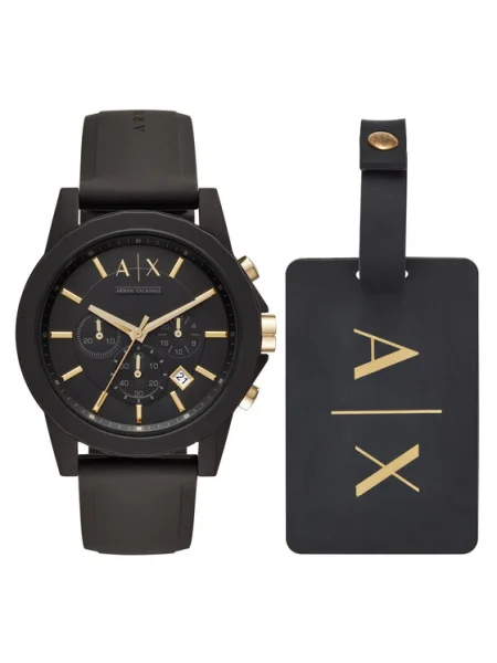 ARMANI EXCHANGE Analógové hodinky zlatá / čierna