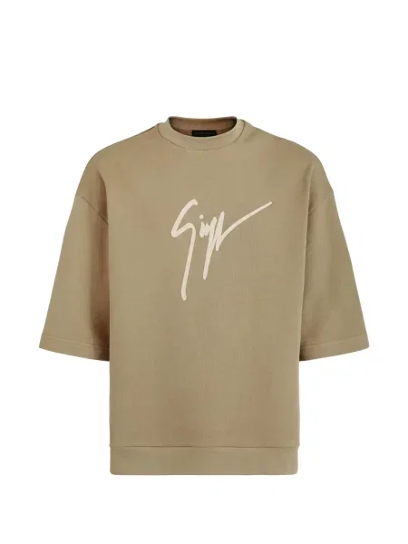 Tricou Giuseppe Zanotti cu broderie verde