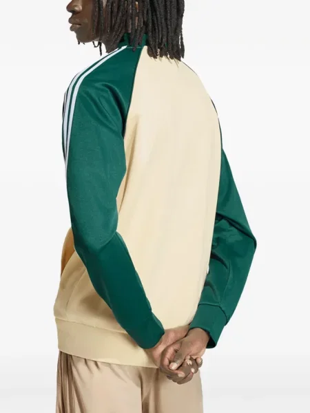 Top Adidas cu broderie alergare din jerseu negru