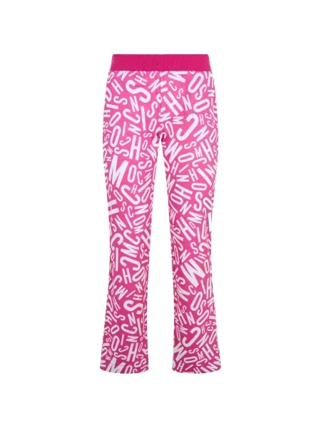 Pantaloni Moschino cu imagine alergare roz