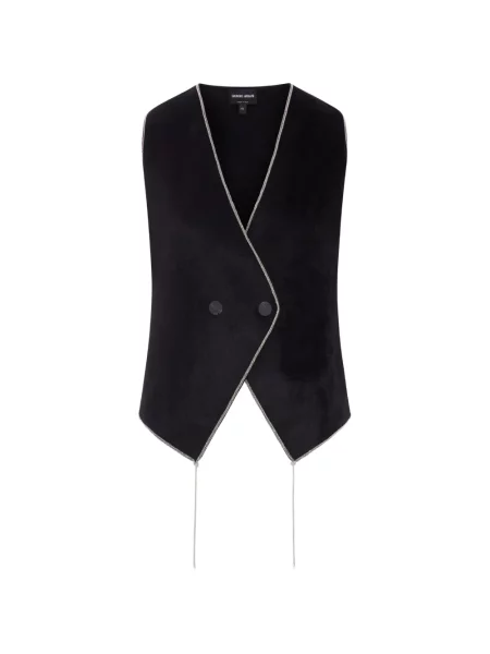 Vestă Giorgio Armani cu două rânduri de nasturi negru