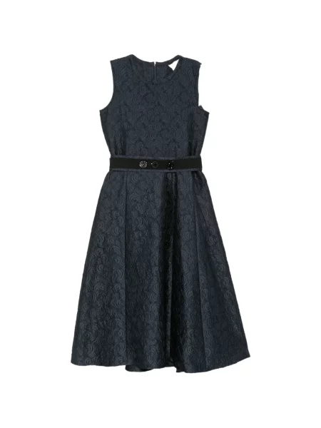 Cu centură rochie 's Max Mara din jacard albastru